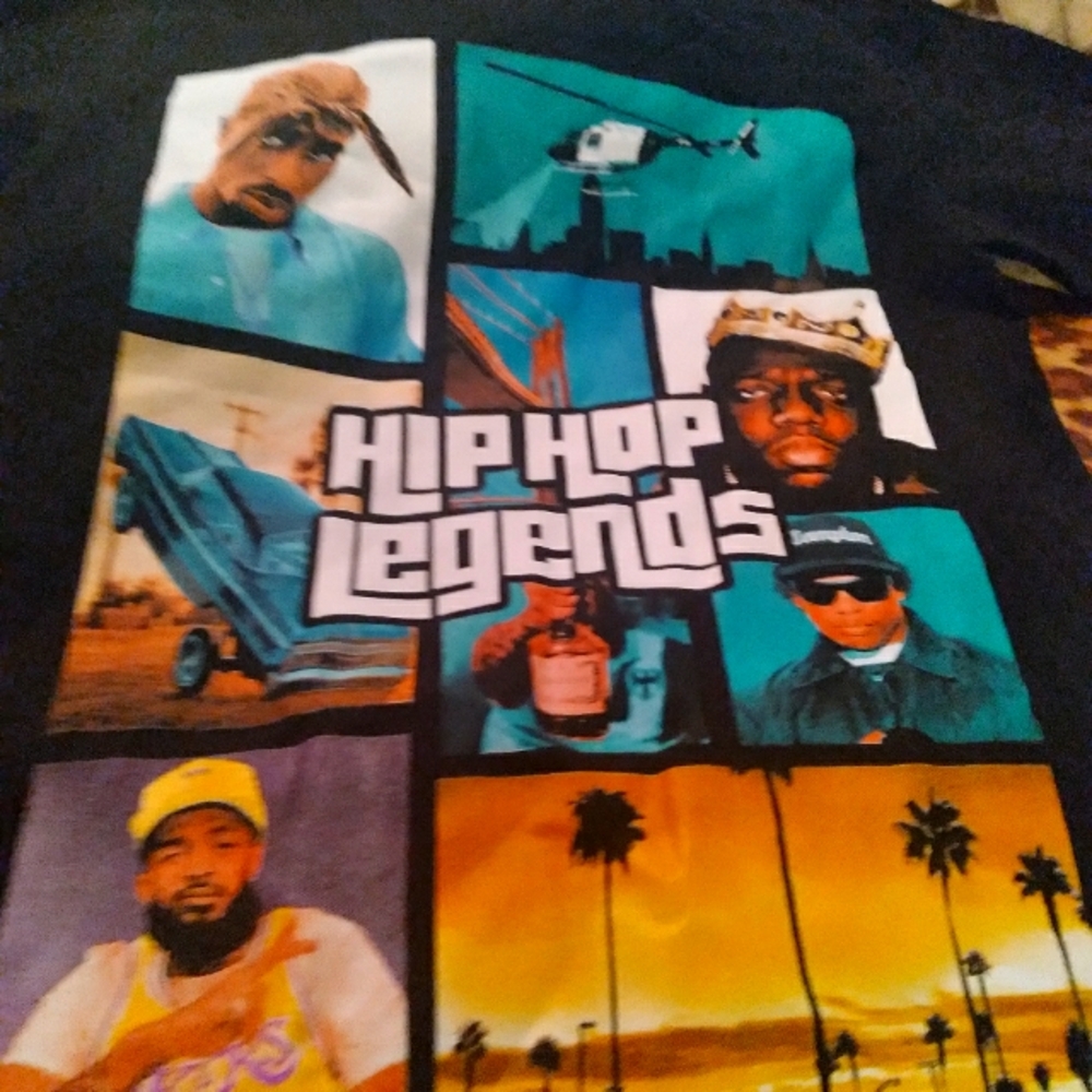 Hip Hop Icons Graphic Tee - Black